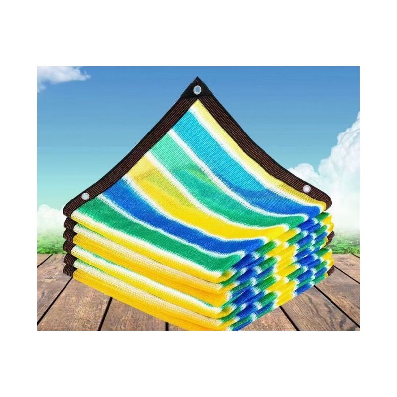 foto del prodotto cyslmuk vela ombreggiante da patio 2x2m, rete ombreggiante rettangolare, schermo per la privacy del balcone, telo ombreggiante con protezione