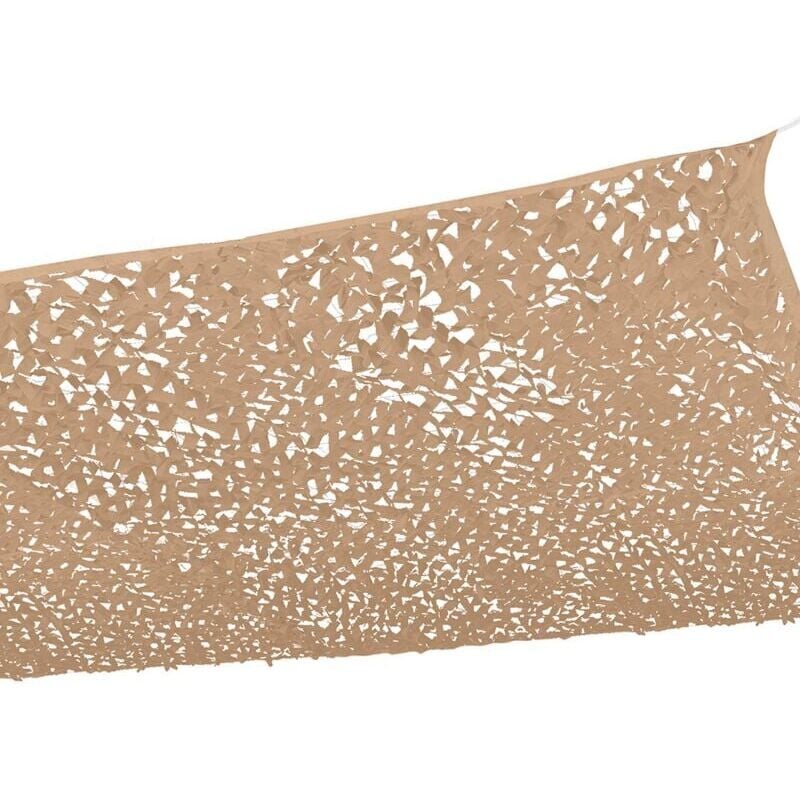 foto del prodotto cyslmuk vela ombreggiante rettangolare con design mimetico, 3x4m, colore sabbia, rete ombreggiante ymyny