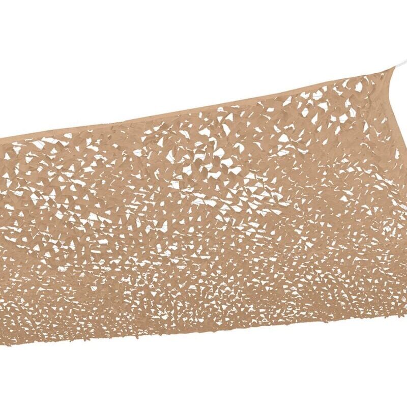 foto del prodotto cyslmuk vela ombreggiante rettangolare con design mimetico, 3x6m, colore sabbia, rete ombreggiante loy