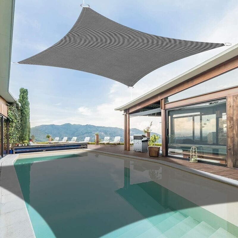 foto del prodotto cyslmuk vele ombreggianti 2 x 3 m tenda da sole esterna impermeabile e resistente ai raggi uv per giardino e patio