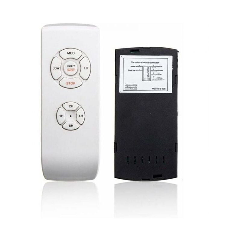 foto del prodotto cyslmuk ventilatore da soffitto universale bianco con telecomando kit di distribuzione wireless 110v 220v per casa ufficio hotel ymyny