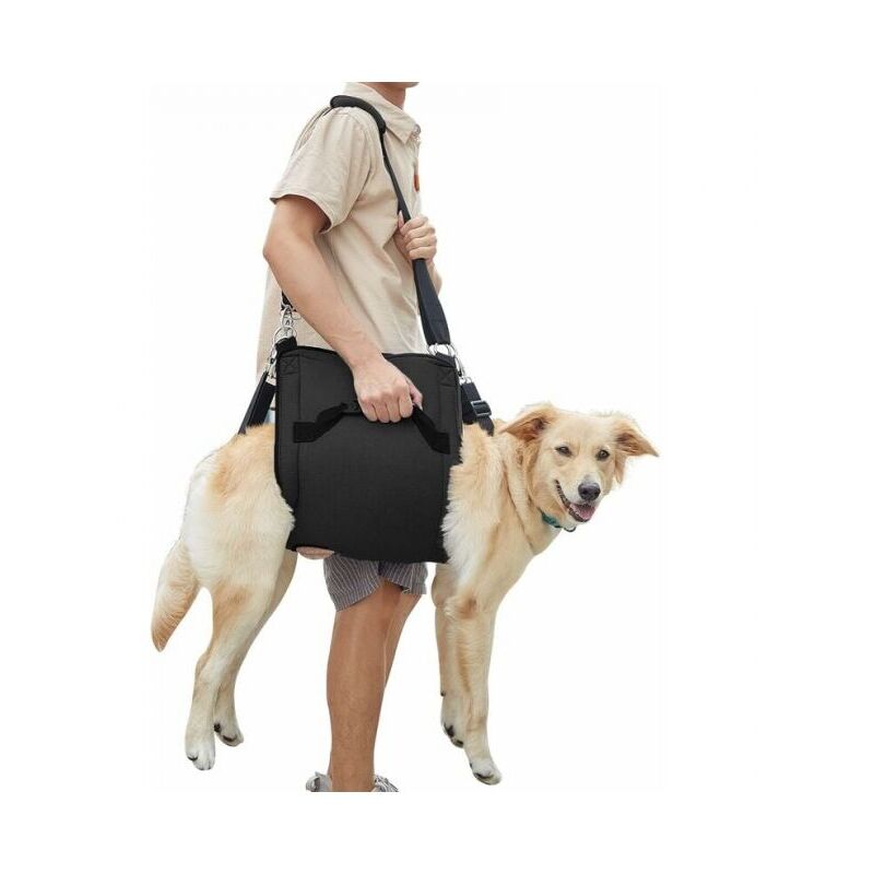 foto del prodotto cyslmuk xl, nero imbracatura per cani, supporto per zampe di emergenza per animali domestici e zaino di recupero ymyny