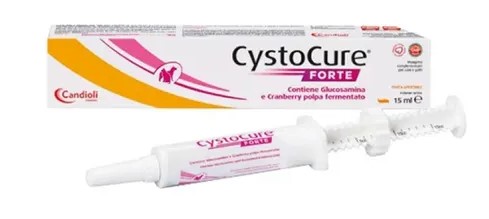 foto del prodotto cystocure forte in pasta mangime complementare per infezioni delle vie urinarie 15 ml