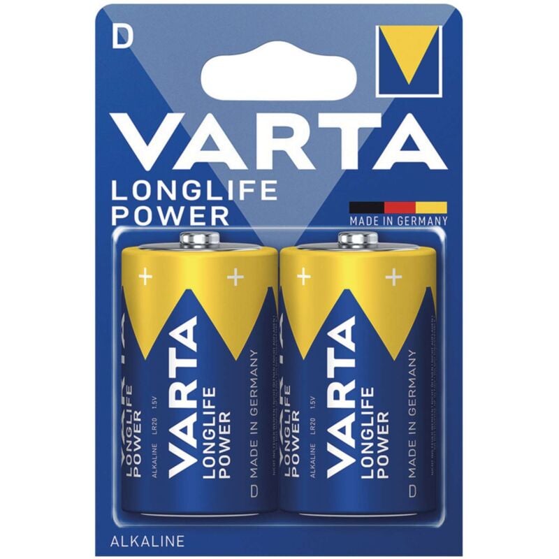 foto del prodotto d 1,5v torcia blister 2pz alcalina long life varta