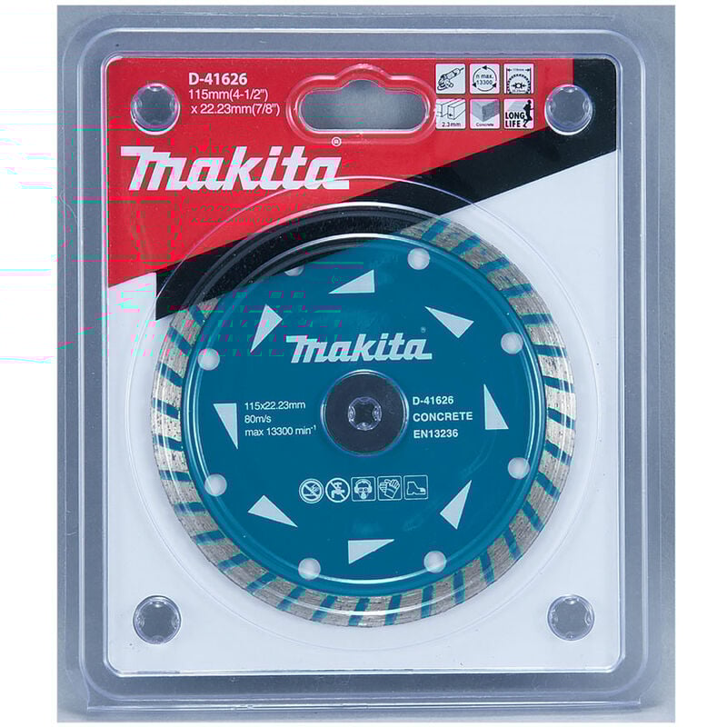 foto del prodotto d 41626 disco diamantato 115 mm per smerigliatrice makita