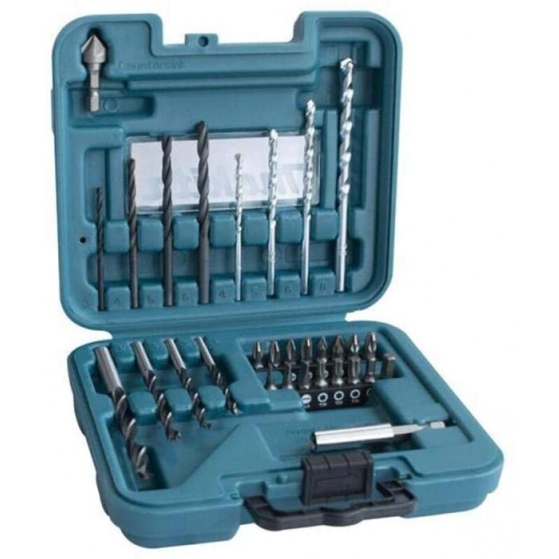 foto del prodotto d 47204 30 punte legno muratura ferro bits 1 4 esagonale valigietta makita