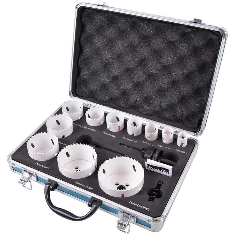 foto del prodotto d 47298 set seghe a tazza universali standard ndash 14 pezzi makita