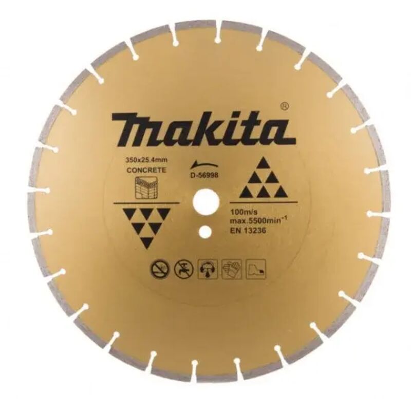 foto del prodotto d 56998 disco diamantato a settori 350x25,4 mm per cemento makita