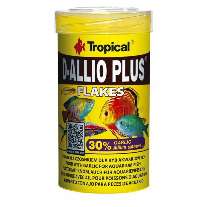 foto del prodotto d allio plus flakes con estratti di aglio formato 100 ml tropical