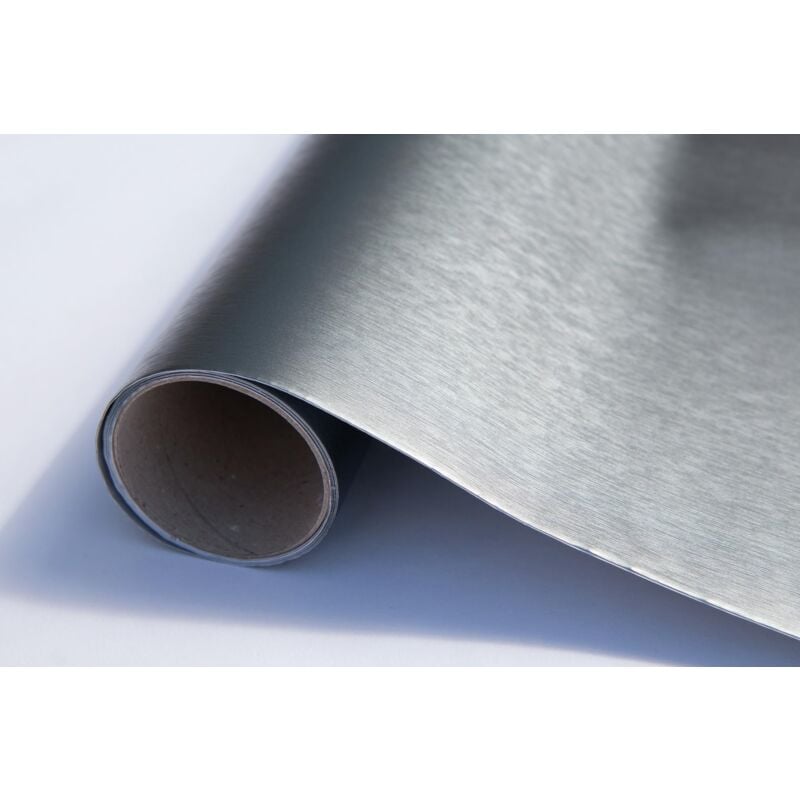 foto del prodotto d c fix pellicola adesiva per mobili metallizzata edition grigio pvc plastica vinile impermeabile decorativa per cucina, armadio, porta carta