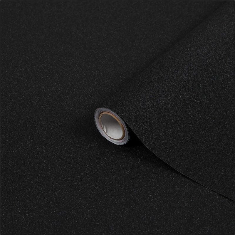 foto del prodotto d c fix pellicola adesiva per mobili metallizzata glitter nero pvc plastica vinile impermeabile decorativa per cucina, armadio, porta carta