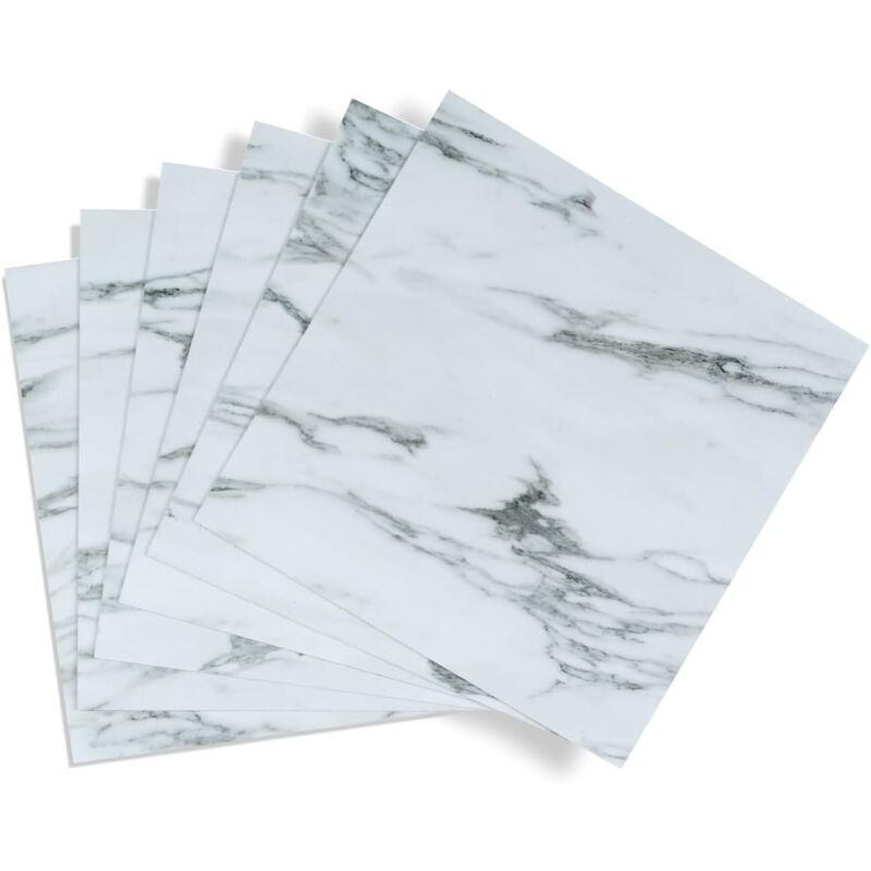foto del prodotto d c fix piastrelle adesive pavimento marmo premium effetto 11 pezzi pvc vinile impermeabile rivestimento vinilico listoni mattonelle per uso