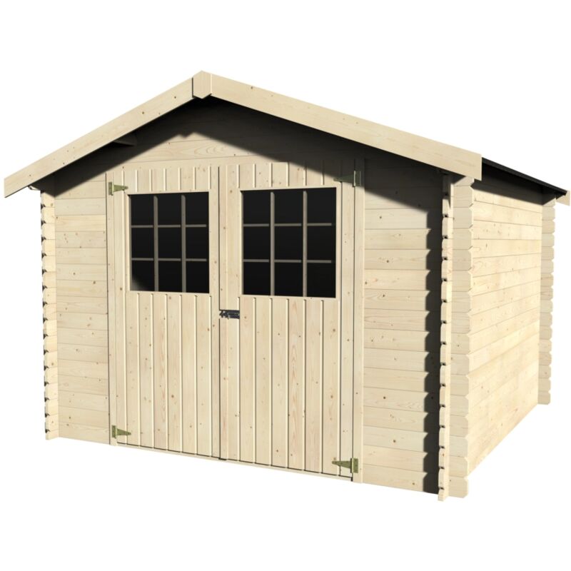 foto del prodotto d cor et jardin casetta in legno da giardino decor et jardin flodovrak in abete bianco nordico 317x313x232 cm