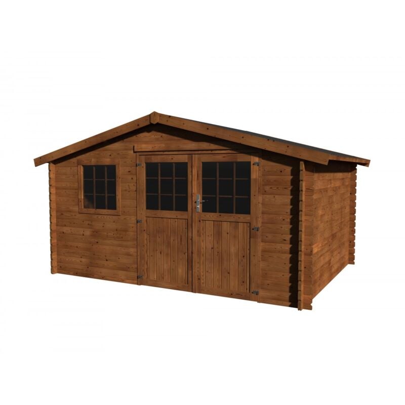 foto del prodotto d cor et jardin casetta in legno impregnata marrone 4x3 mt 34 mm