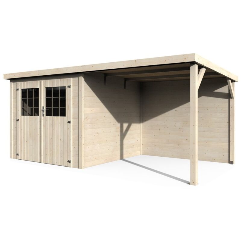 foto del prodotto d cor et jardin casetta rimessa attrezzi in legno da giardino 476x256 cm carport