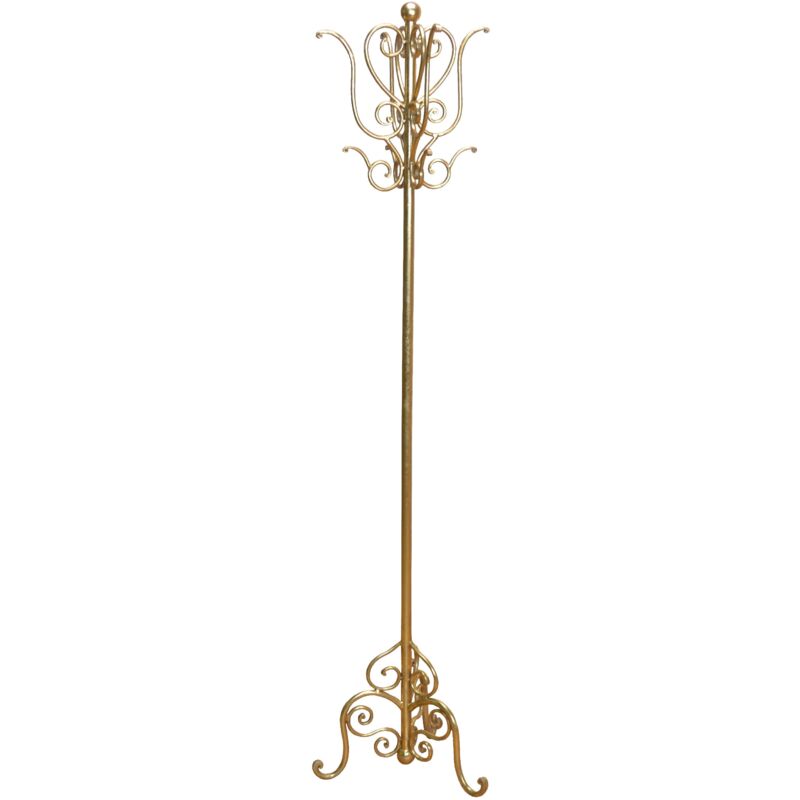foto del prodotto d coshop26 appendiabiti in ferro oro antico con 12 ganci 175 cm med05028