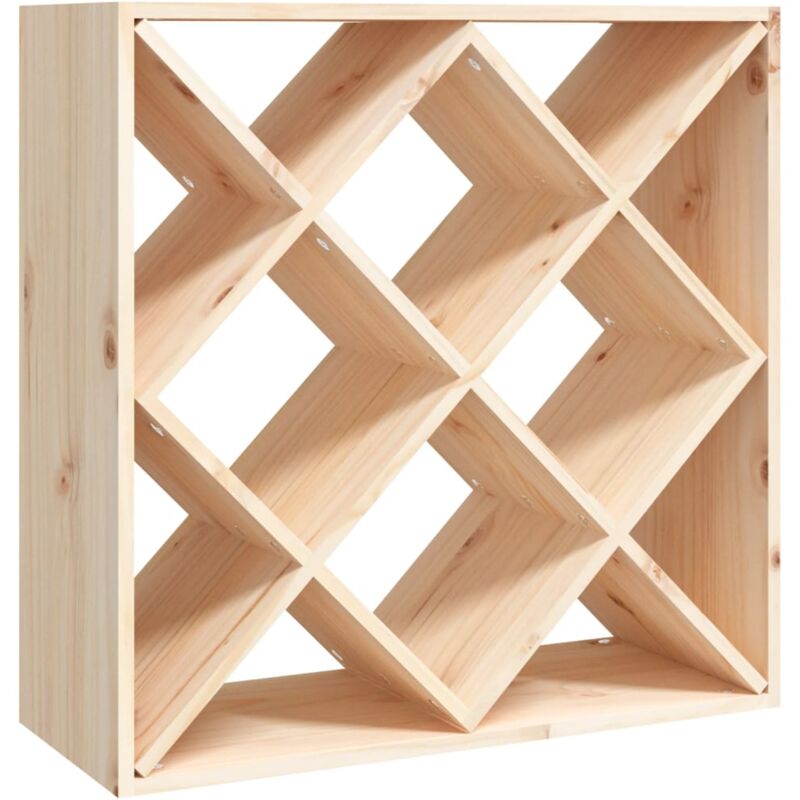 foto del prodotto d coshop26 armadietto per vino portabottiglie 62 x 25 x 62 cm in legno di pino massiccio marrone dec024424