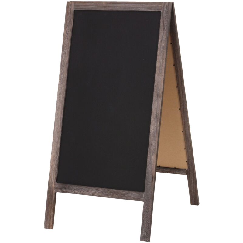 foto del prodotto d coshop26 bacheca in gesso 2 piani di scrittura pieghevoli 100x50 cm marrone invecchiato 040005624