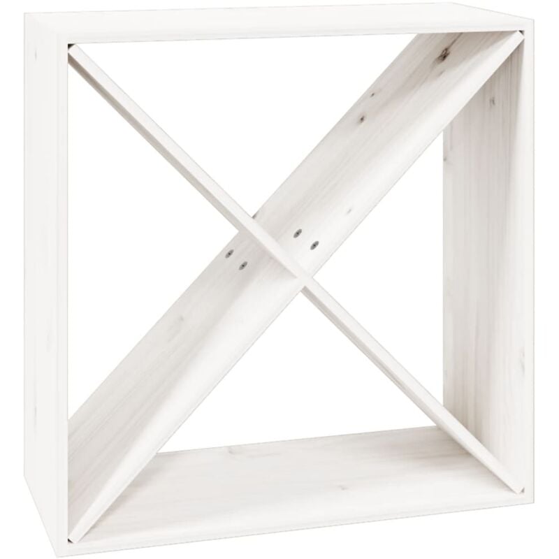 foto del prodotto d coshop26 cantina vino 4 scomparti 62 x 25 x 62 cm in legno di pino bianco dec024426