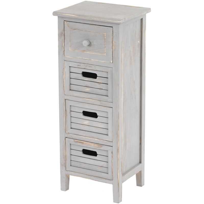 foto del prodotto d coshop26 cassettiera con 4 cassetti 74x30x25 cm look vintage grigio vintage 040006533