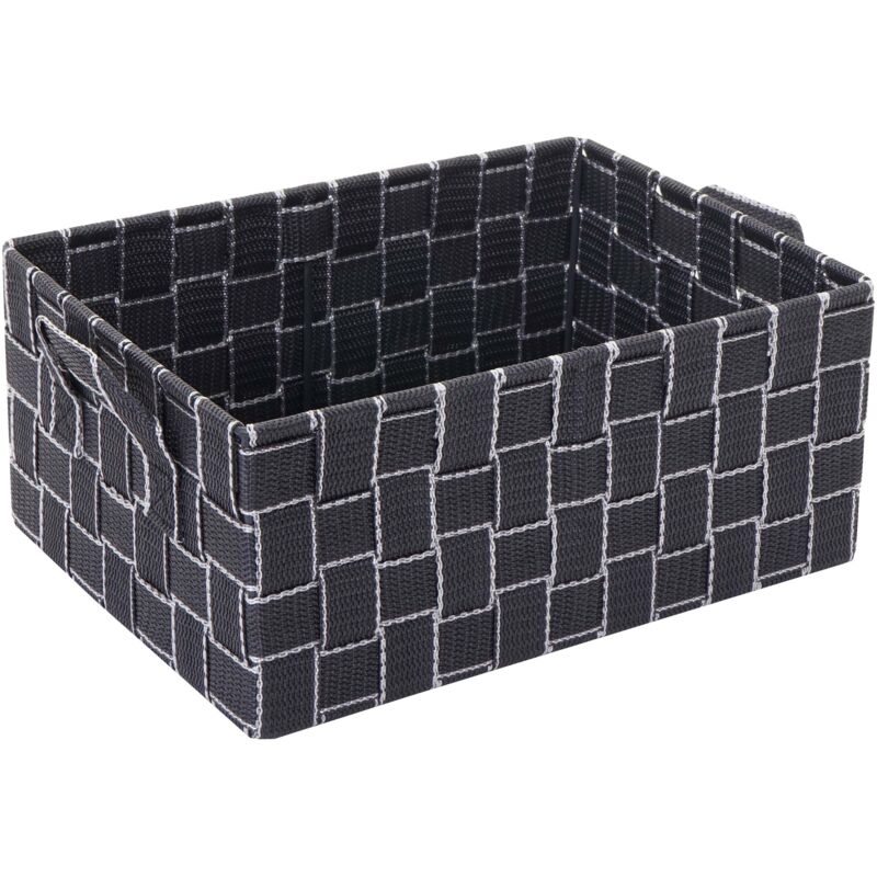 foto del prodotto d coshop26 cesto portaoggetti cesto decorativo 12x28x20 cm grigio scuro 040003763