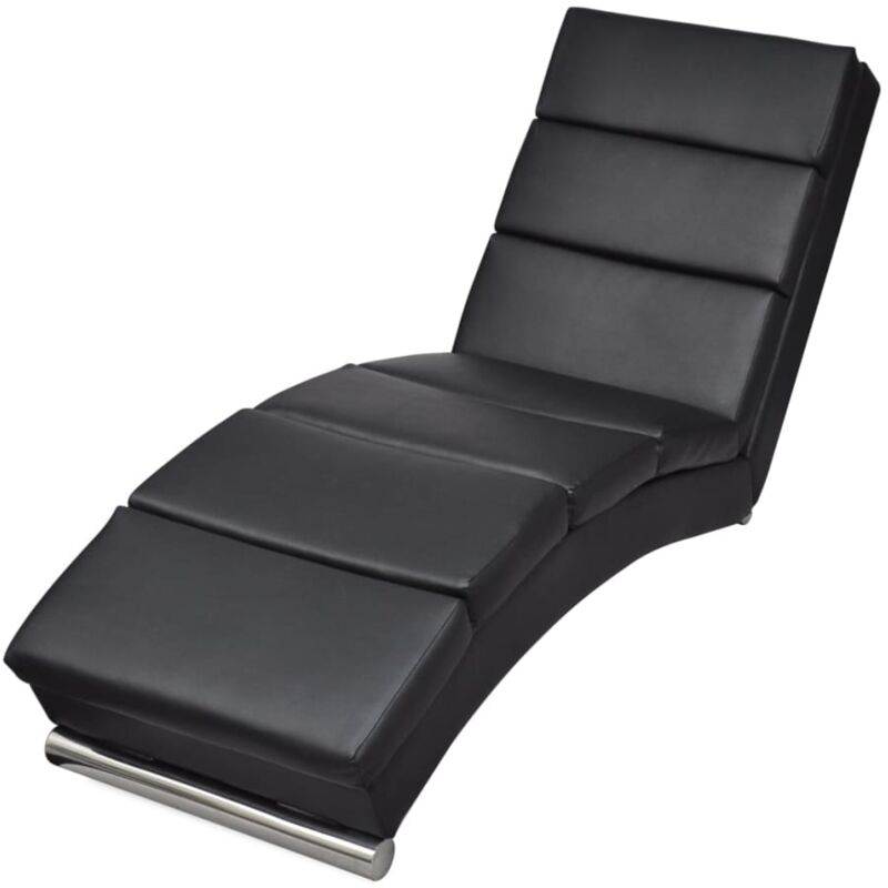 foto del prodotto d coshop26 chaise longue chaise longue per interni in pvc nero dec026205