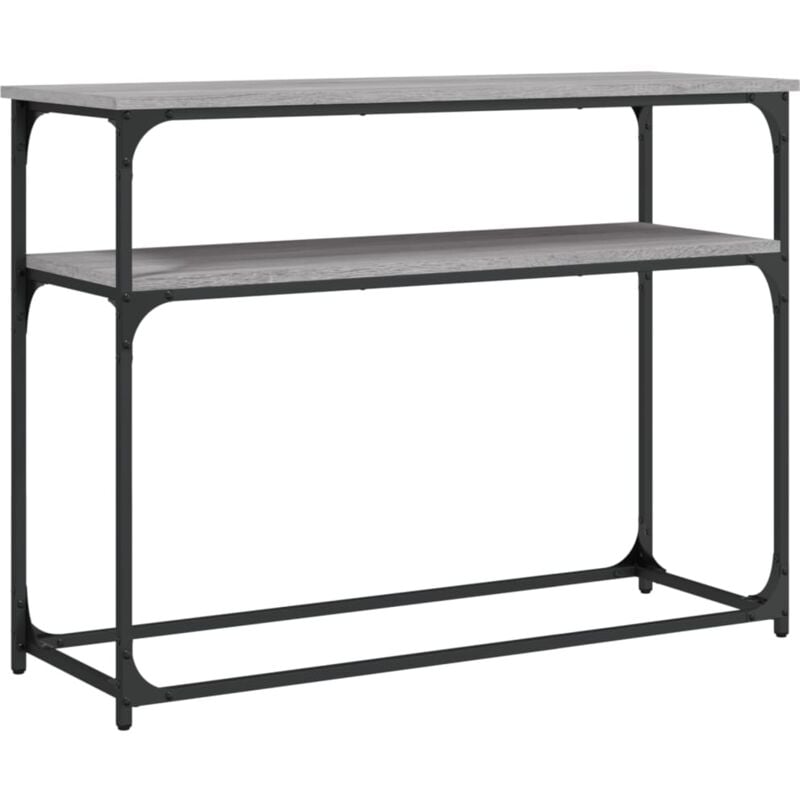 foto del prodotto décoshop26 - consolle da ingresso moderna con ripiano 100 x 35,5 x 75 cm multistrato grigio dec032199