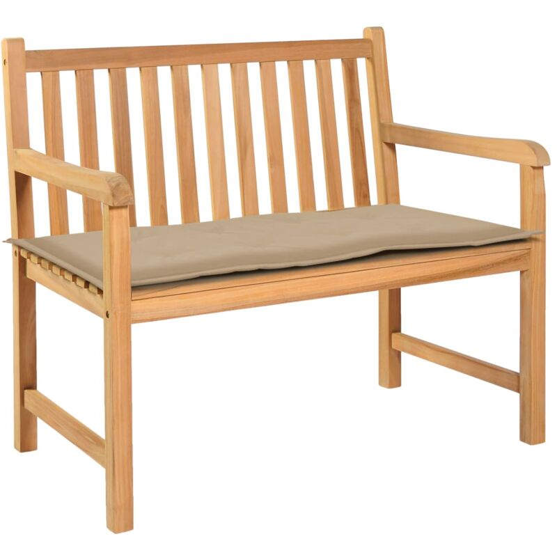 foto del prodotto d coshop26 cuscino per panca da giardino beige 100 x 50 x 3 cm dec021753