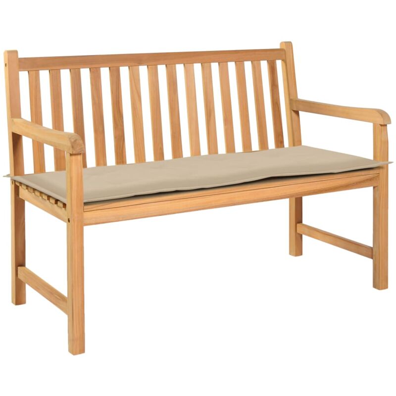 foto del prodotto d coshop26 cuscino per panca da giardino beige 150 x 50 x 3 cm dec021755