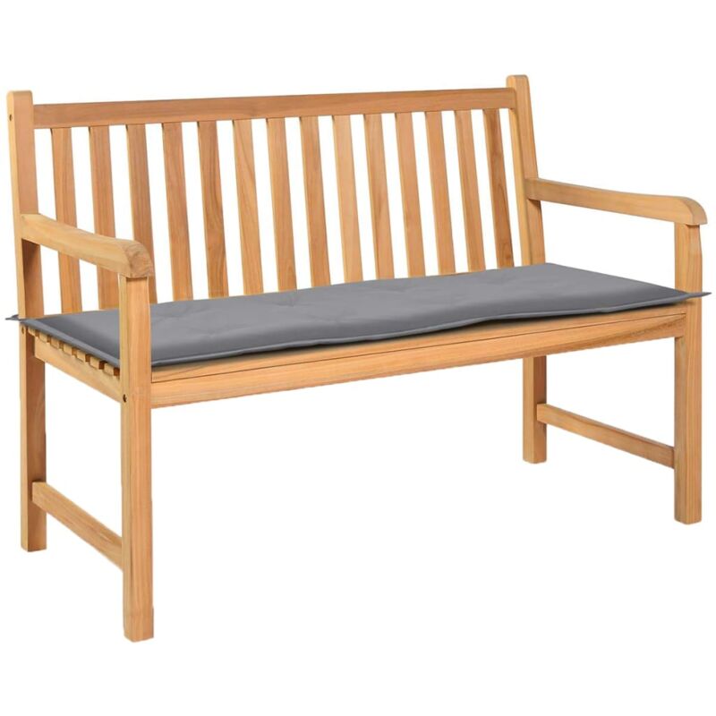 foto del prodotto d coshop26 cuscino per panca da giardino grigio 120 x 50 x 3 cm dec021555