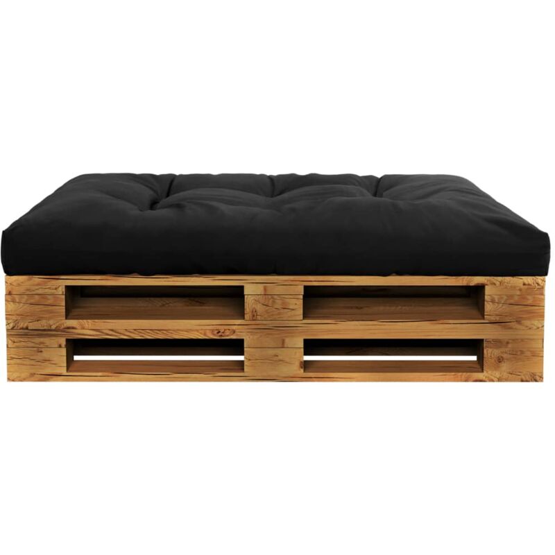 foto del prodotto d coshop26 cuscino per seduta da giardino impermeabile 100 poliestere nero 120x80x10 cm dec021630