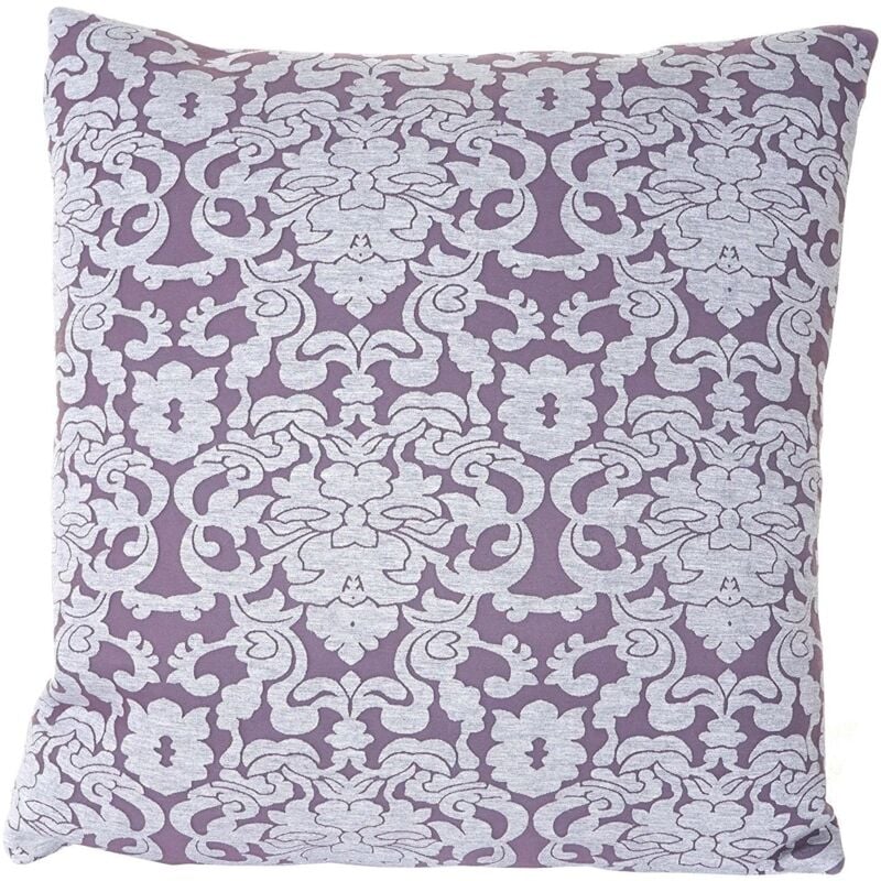 foto del prodotto d coshop26 cuscino viola in stile barocco 45x45 cm sfoderabile dec04081