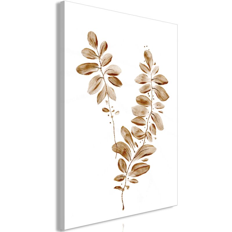 foto del prodotto d coshop26 decorazione murale dipinto su tela stampa premium in 1 parte su telaio in legno motivo foglie d agosto 20x30 cm 110015853