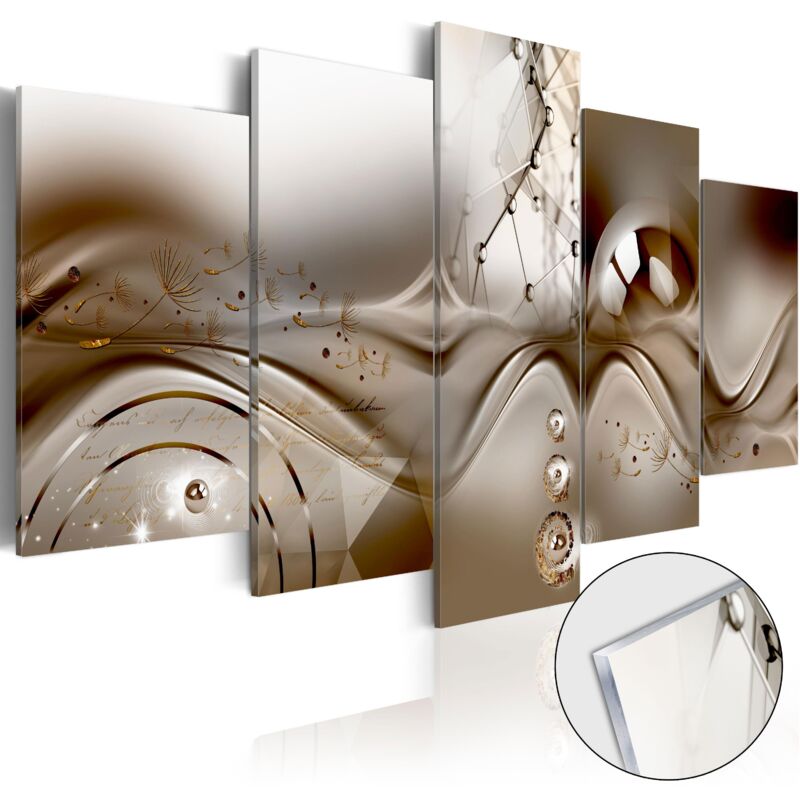 foto del prodotto d coshop26 dipinto su vetro acrilico decorazione murale motivo artistico disarmonia 100x50 cm tva110058