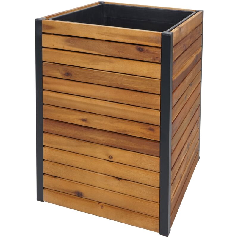 foto del prodotto d coshop26 fioriera da esterno in legno di acacia 60 x 42 x 42 cm marrone 040007217