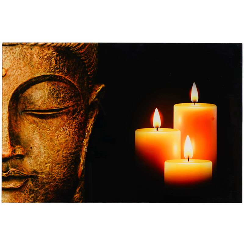 foto del prodotto d coshop26 immagine in vetro decorazione murale 40x60 cm motivo buddha 040004143