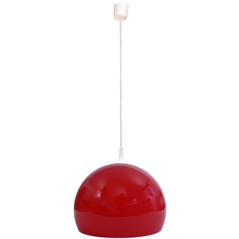 foto del prodotto d coshop26 lampada a sospensione a sospensione paralume diametro 40 cm in plastica rossa 040008415
