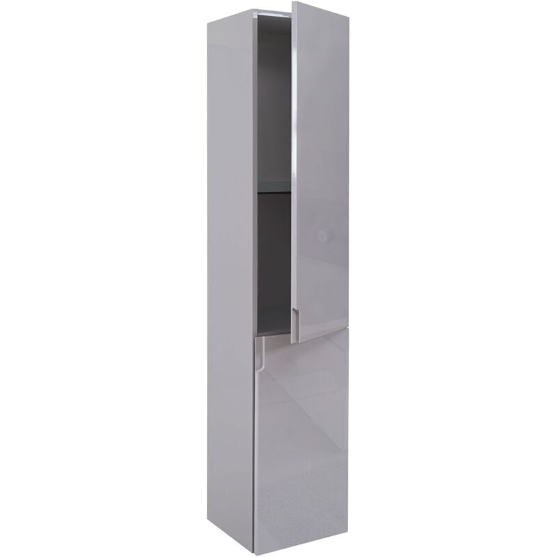 foto del prodotto d coshop26 mobile bagno sospeso 2 ante 2 ripiani multistrato briiliant 150x30 cm grigio 040001504
