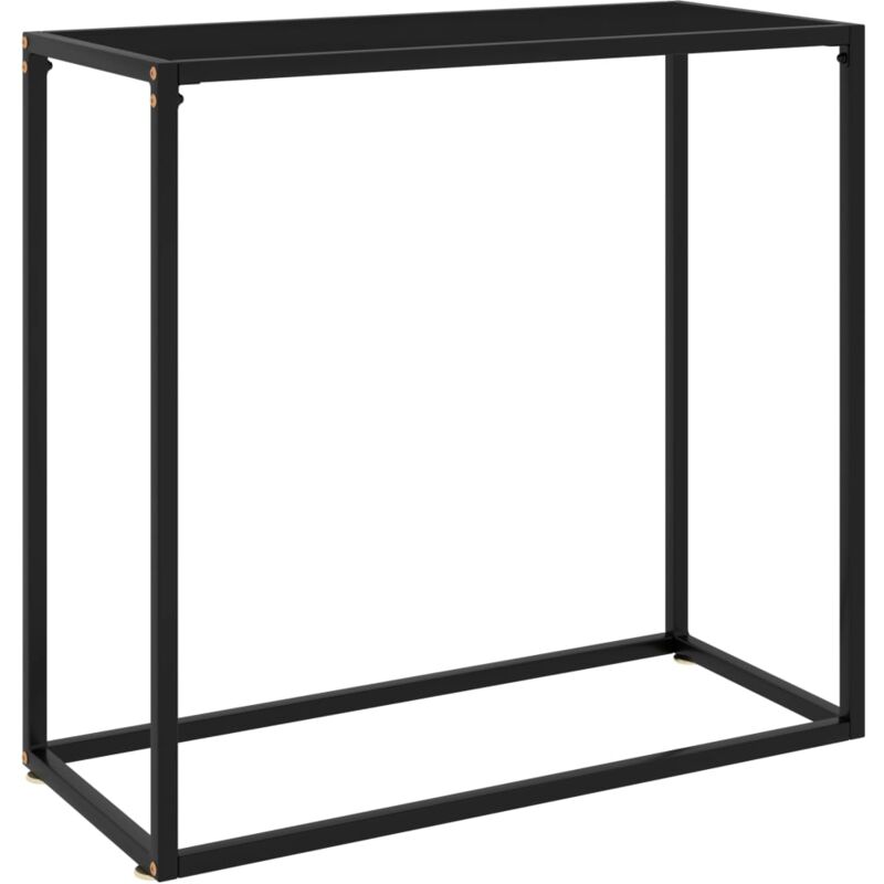 foto del prodotto d coshop26 mobile da ingresso consolle design elegante 80 x 35 x 75 cm vetro temperato e acciaio dec032168