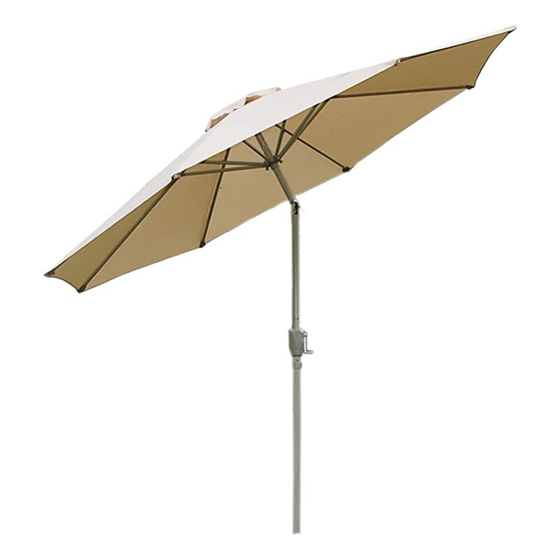 foto del prodotto d coshop26 ombrellone da giardino 2,7m inclinabile poliestere alluminio 5kg crema 040003876