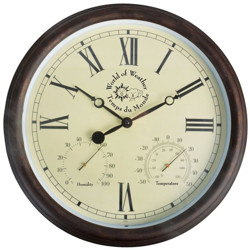 foto del prodotto d coshop26 orologio da parete da stazione con termoigrometro 12 tf009 dec022208