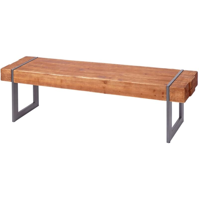 foto del prodotto d coshop26 panca da pranzo in legno massello di abete rustico marrone 160 cm 040005841