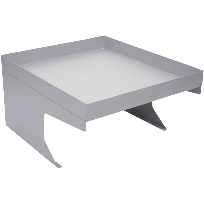 foto del prodotto d coshop26 pensilina per robot rasaerba con cassetta per piante 37 x 60 x 70 cm in metallo grigio 040006939