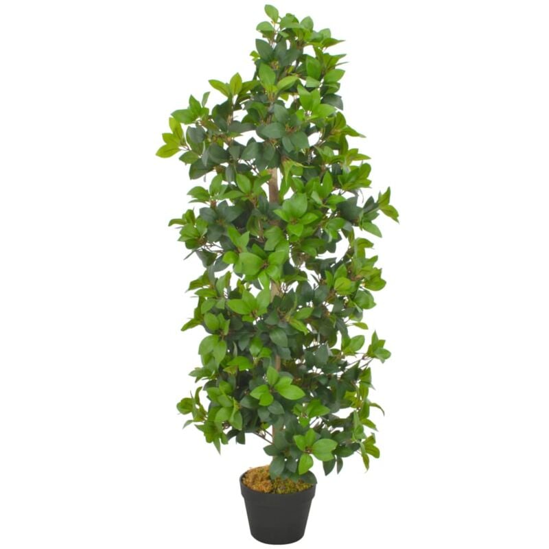 foto del prodotto d coshop26 pianta artificiale con vaso di alloro verde 120 cm decorazione interni dec022025