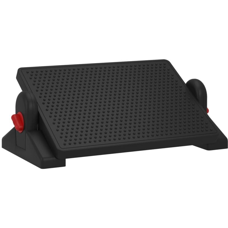 foto del prodotto d coshop26 poggiapiedi ergonomico da ufficio 2 altezze 50 x 30,5 x 17 cm hips nero dec030695