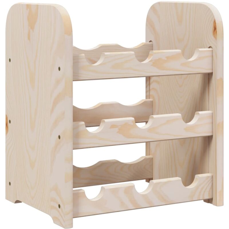 foto del prodotto d coshop26 portabottiglie scaffale per vino 3 livelli 33 x 25 x 37 cm in legno di pino dec024353
