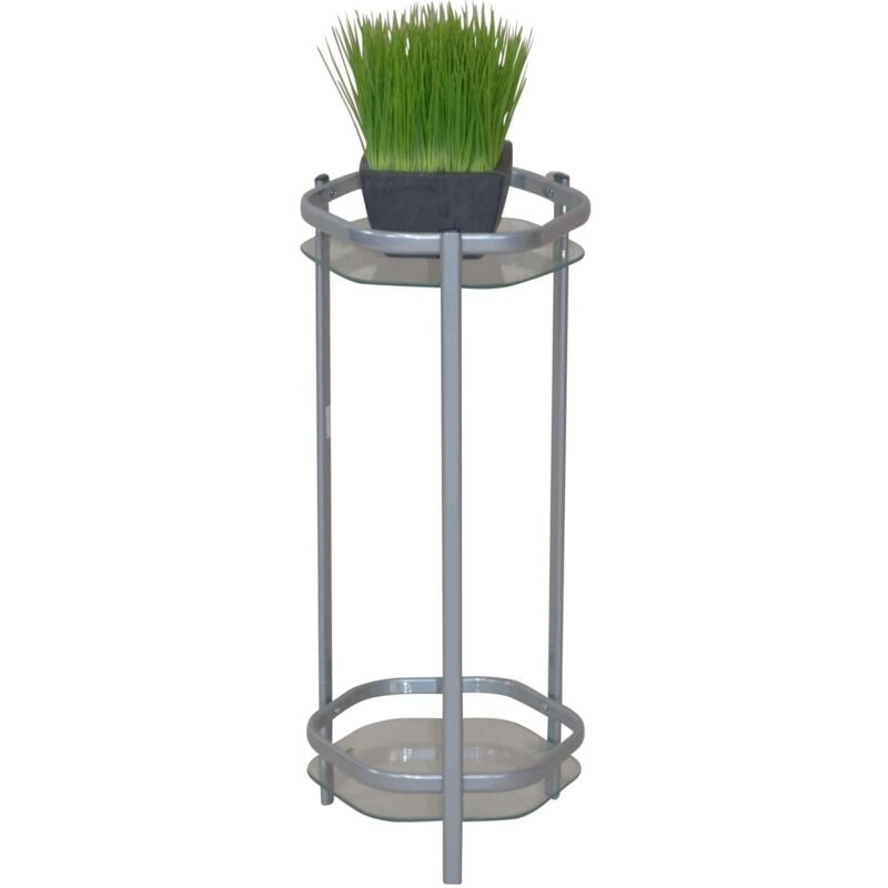 immagine 0 del prodotto d coshop26 portapiante mensola in metallo color alluminio 86 cm med05117