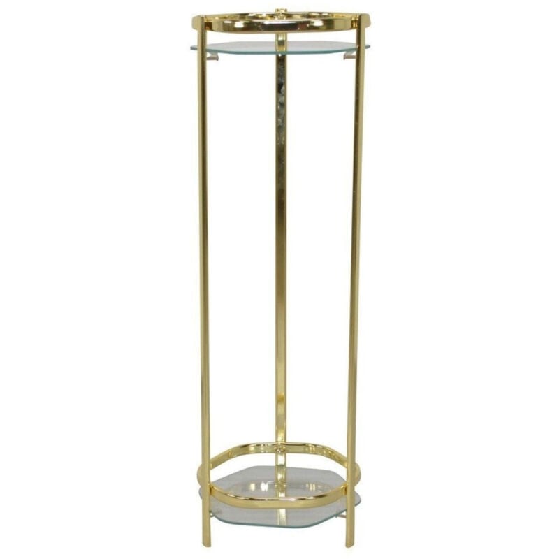 foto del prodotto d coshop26 portapiante mensola in metallo color ottone 86 cm med05114