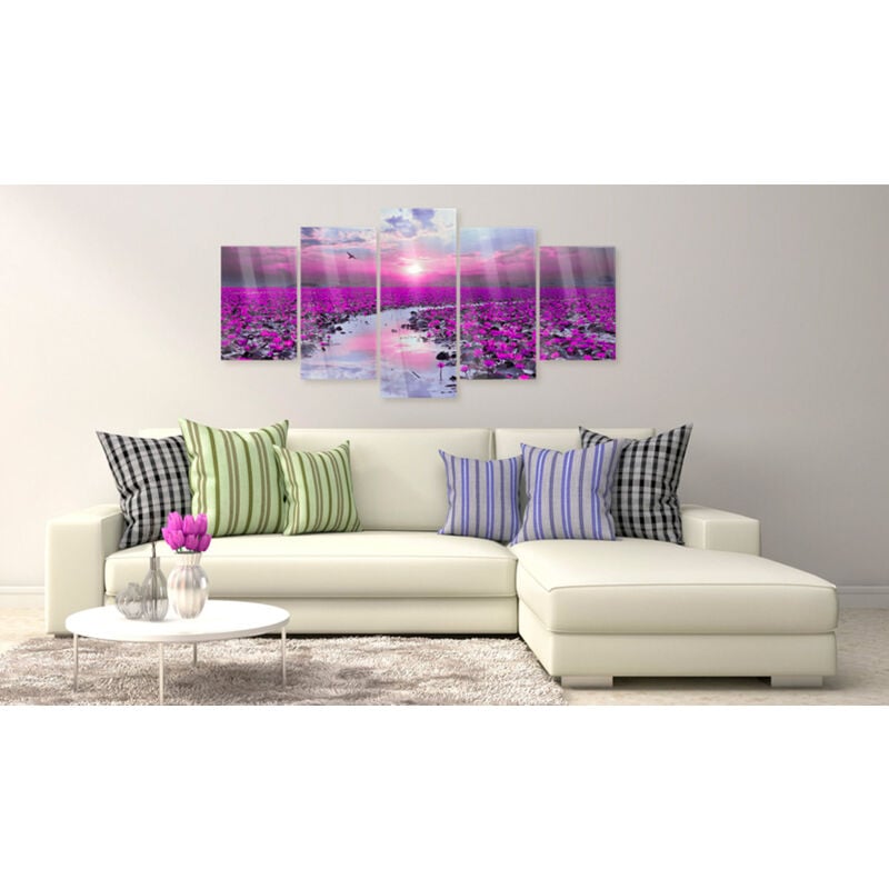 foto del prodotto d coshop26 quadro su vetro acrilico il fiume della magia vetro 100x50 cm tva110118
