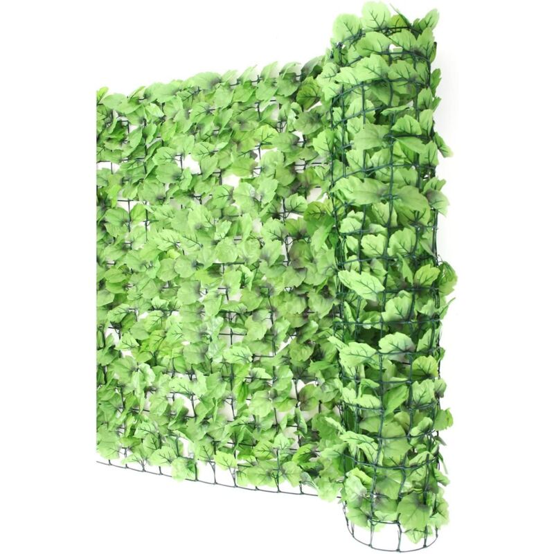 foto del prodotto d coshop26 recinzione frangivista siepe artificiale per balcone copertura antivento per balcone e terrazzo 300x150cm lamina lucida 040001089